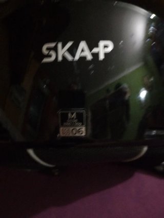 Casco SKA-P Negro/Plateado