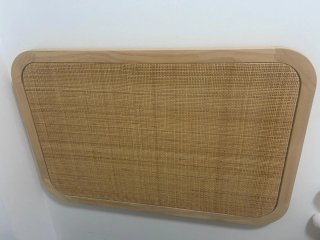 Cabecero de ratán SKLUM 90cm Y mesita de noche