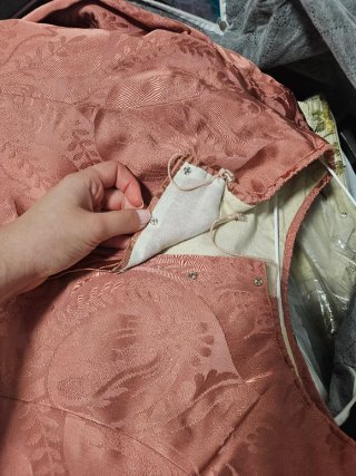Traje de Fallera Beige y Rosa