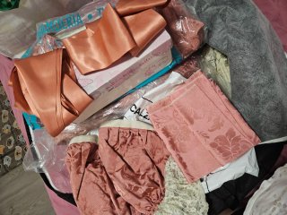 Traje de Fallera Beige y Rosa