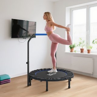 Mini Trampolín Fitness Ø114 cm Plegable con Manill