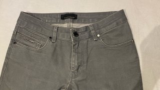 Pantalones ZARA MAN grises encerados