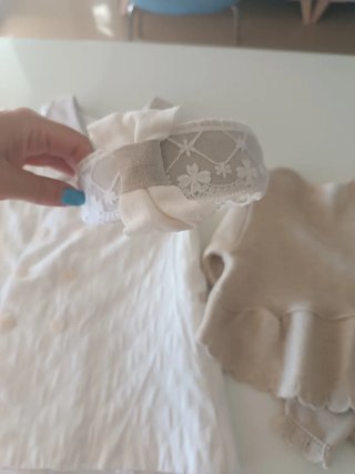 Conjunto vestido, rebeca y felpa Little king