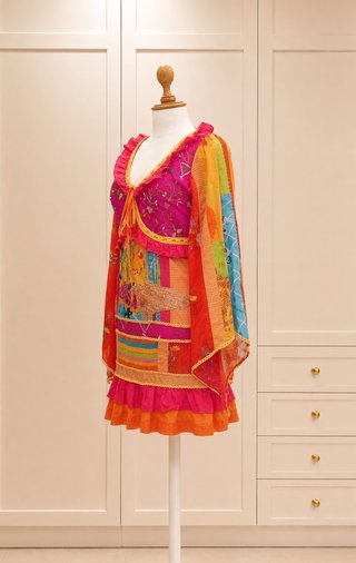 Vestido Savage Culture Boho. 100% algodón. Talla M