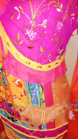 Vestido Savage Culture Boho. 100% algodón. Talla M