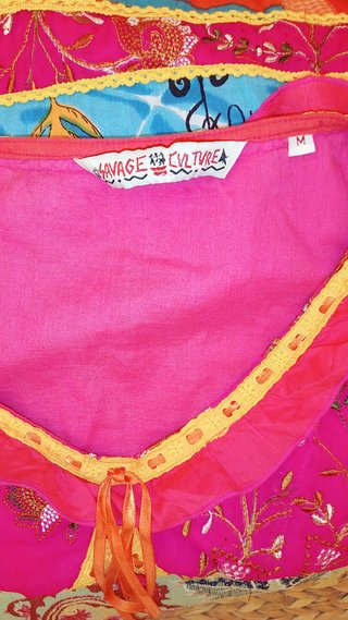 Vestido Savage Culture Boho. 100% algodón. Talla M