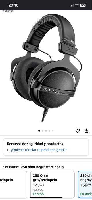 Auriculares Beyerdynamic DT 770 PRO 80 Ohm