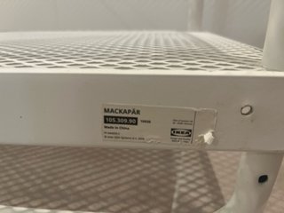 2 Cabides / sapateira MACKAPAR em metal do ikea