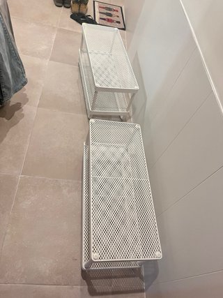 2 Cabides / sapateira MACKAPAR em metal do ikea