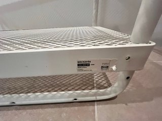 2 Cabides / sapateira MACKAPAR em metal do ikea