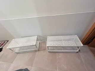 2 Cabides / sapateira MACKAPAR em metal do ikea