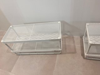 2 Cabides / sapateira MACKAPAR em metal do ikea