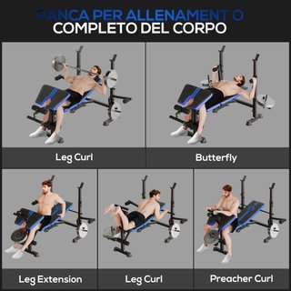 Banco Multiusos con Soporte para Barra y Respaldo