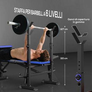 Banco Multiusos con Soporte para Barra y Respaldo