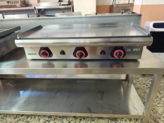 Plancha industrial gas cromoduro