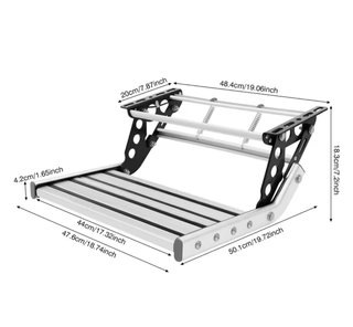 Escalón aluminio manual autocaravana/camper