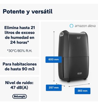 Deshumidificador DeLonghi AriaDry Pure