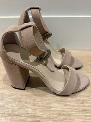 Sandalias Maje T.36 Rosa Nude