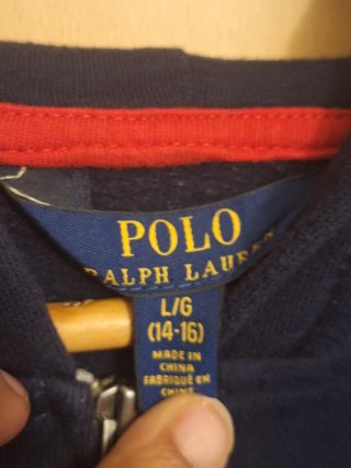 Sudadera Polo Ralph Lauren con cremallera M