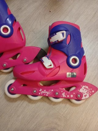 Patines ajustables Play3 rosas y azules