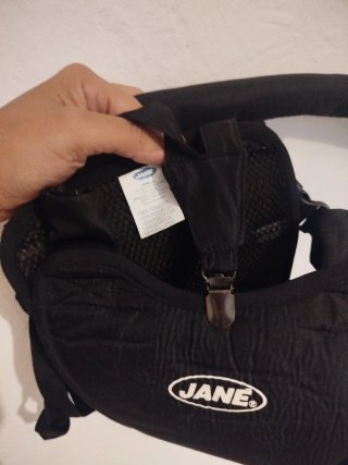 Mochila Porta Bebés Jane Negra