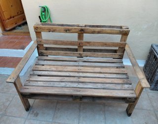 Sofá Palets 2 Plazas con cojines