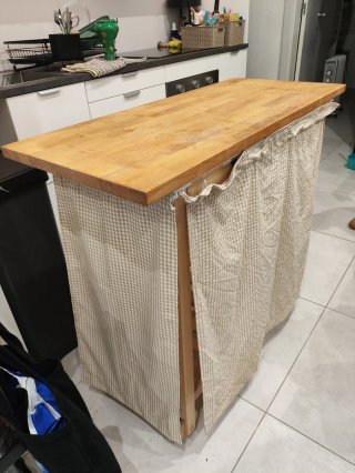 Carrito Isla de Cocina FÖRHÖJA IKEA Madera Maciza