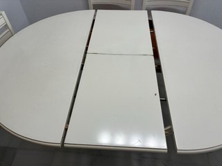 Mesa extensible comedor + 6 sillas