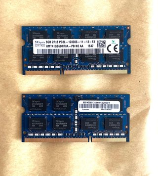 2x SK hynix 8GB DDR3L 1600MHz PC3L-12800S