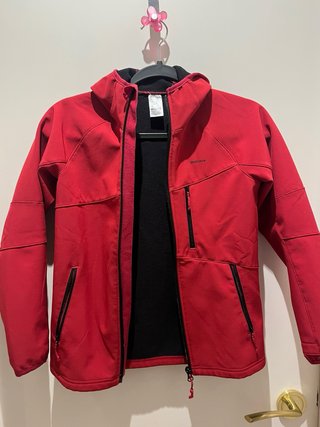 Cortavientos Quechua Rojo Talla 8/9
