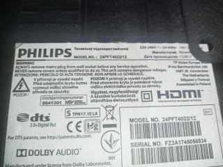 TV Philips 24 Negra