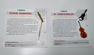 2 Pins  Instrumentos Musicales, El Mundo, años 90