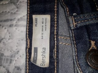 Pantalón vaquero campana azul