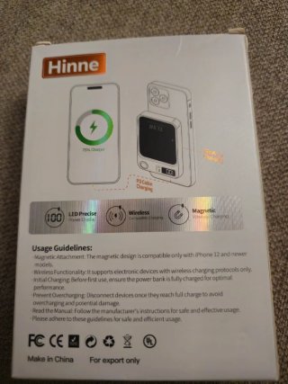Batería Imantada Hinne 22.5W PD20W