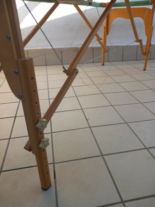 Camilla de masaje plegable de madera, con funda.