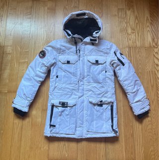 Abrigo Parka Canadian Peak Blanco Talla M