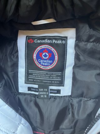 Abrigo Parka Canadian Peak Blanco Talla M