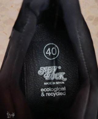 Botines con cuña New Rock Negras