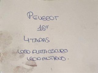 Tapacubos Peugeot 16 Pulgadas