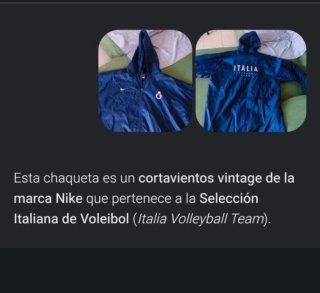 Chaqueta Nike impermeable azul