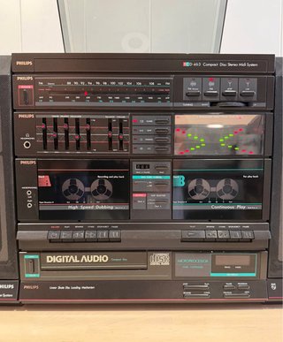 Cadena Hi-Fi Philips FCD-463 Tocadiscos CD Radio