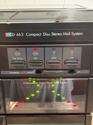 Cadena Hi-Fi Philips FCD-463 Tocadiscos CD Radio