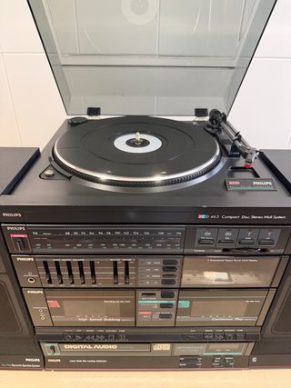 Cadena Hi-Fi Philips FCD-463 Tocadiscos CD Radio