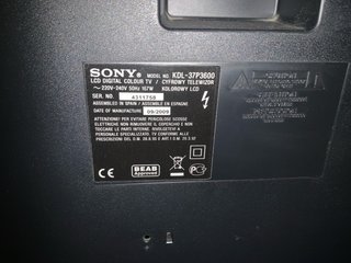 TV Sony Bravia 37 Negra