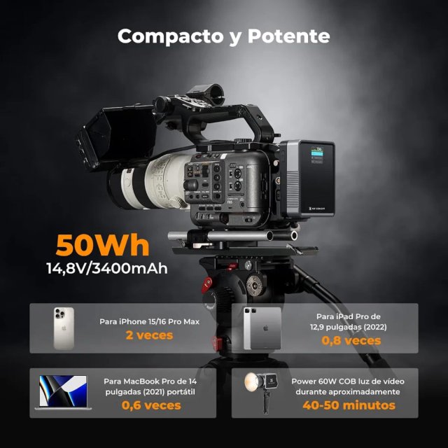 Batería V Mount K&F Concept 50Wh Kf-v50