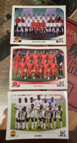 3 Cromos Panini Mundial Sudáfrica 2010