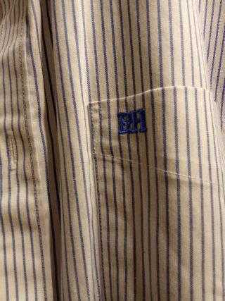 Camisa Rayas Hombre Azul y Blanca