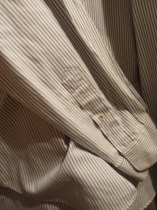 Camisa Rayas Hombre Azul y Blanca