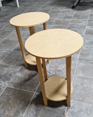 Confezione di 2 Tavolini Rotondi