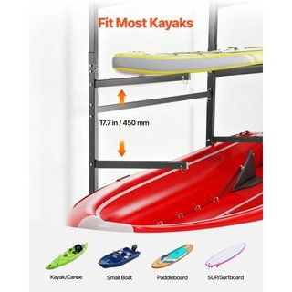 Soporte para kayaks para 4 kayaks, soporta 100 kg,